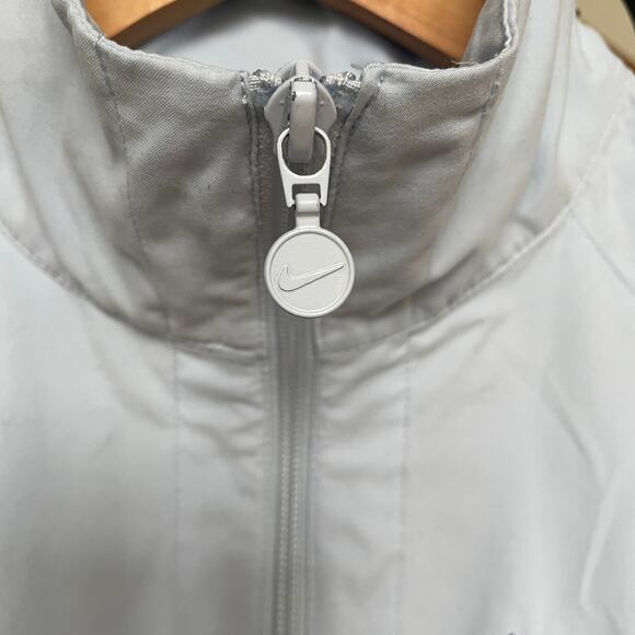 Nike Women’s Track Jacket Light Blue White | Y2K Retro Windbreaker Style Size S - Picture 6 of 11